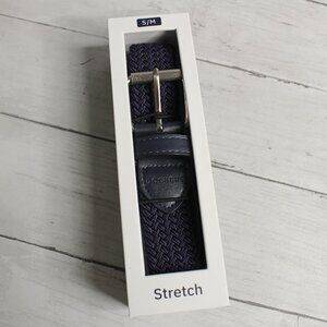 Dockers Men's Navy Blue Belt Size S M Woven Stretch